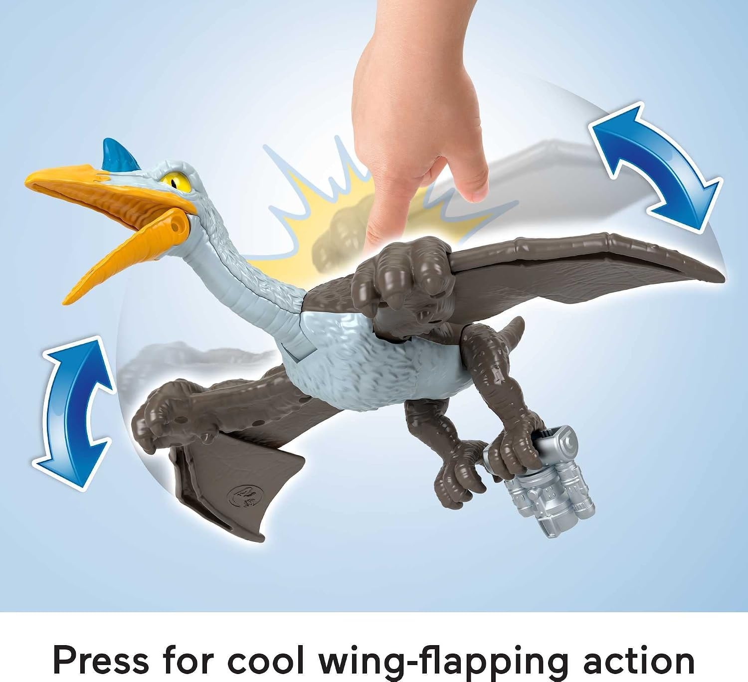 image:imageFisherPrice Imaginext Jurassic World Dinosaur Toy Soaring Quetzal Figure Set for Pretend Play Preschool Kids Ages 3 Years