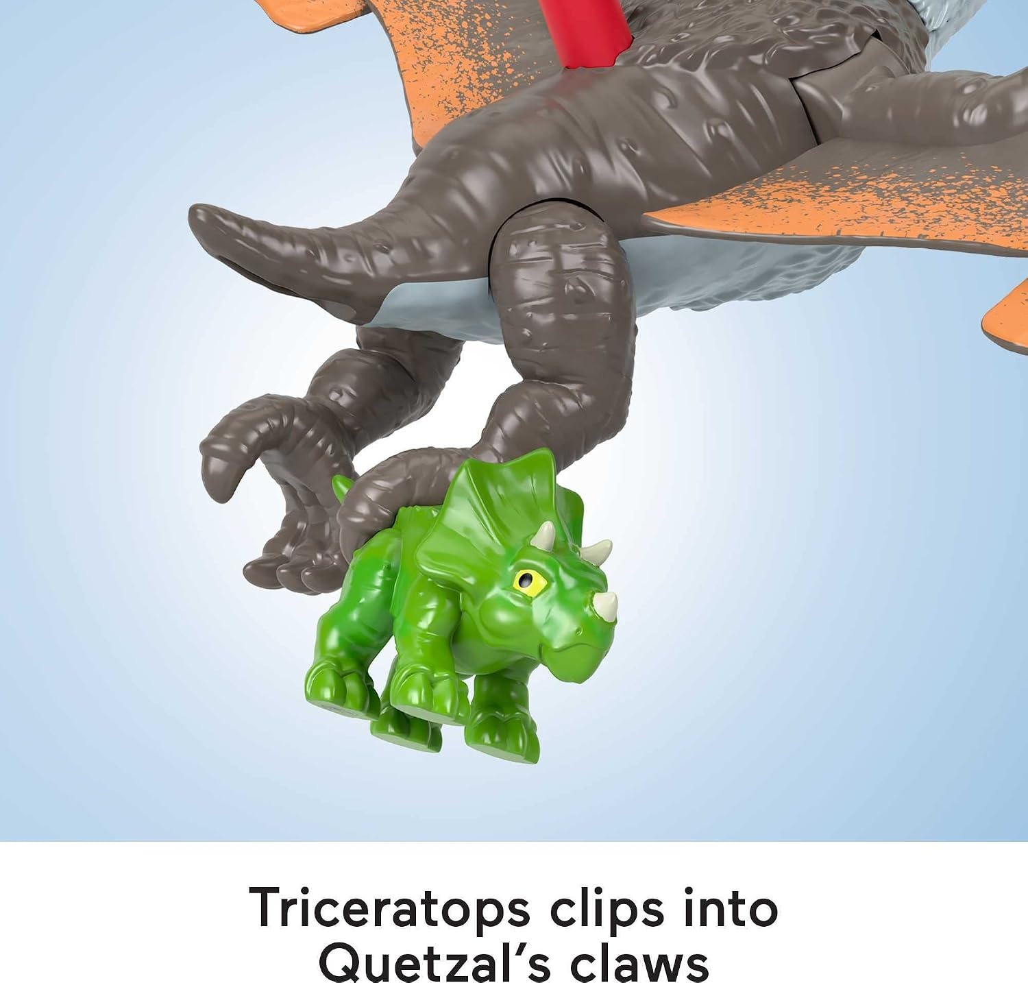 image:imageFisherPrice Imaginext Jurassic World Dinosaur Toy Soaring Quetzal Figure Set for Pretend Play Preschool Kids Ages 3 Years