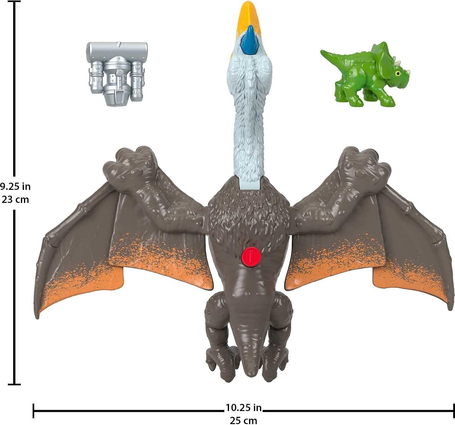 image:imageFisherPrice Imaginext Jurassic World Dinosaur Toy Soaring Quetzal Figure Set for Pretend Play Preschool Kids Ages 3 Years