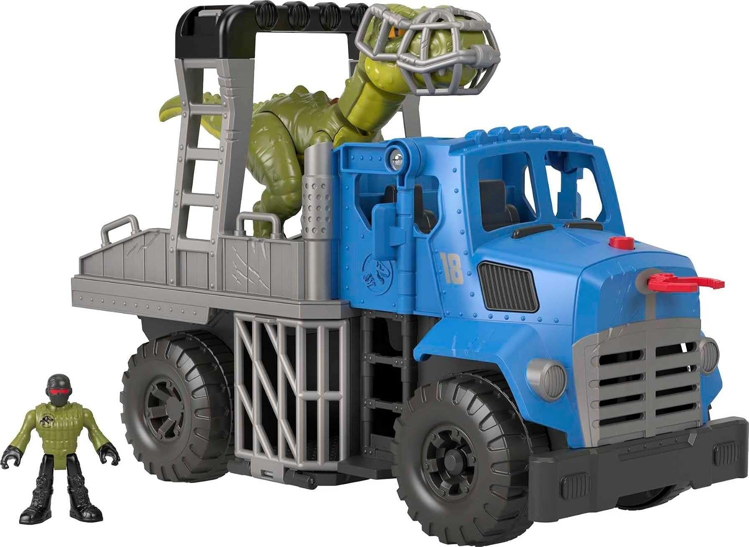 image:imageFisherPrice Imaginext Jurassic World Dominion Toy Break Out Dino Hauler Vehicle amp T rex Dinosaur for Preschool Kids Ages 3 Years