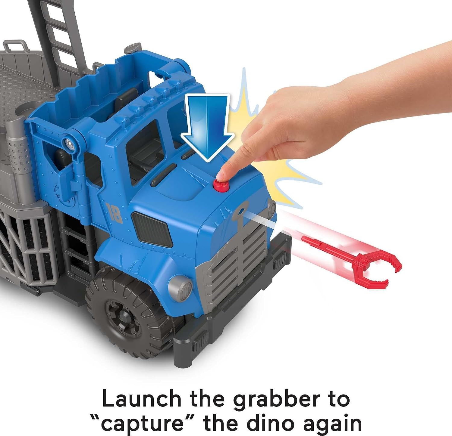 image:imageFisherPrice Imaginext Jurassic World Dominion Toy Break Out Dino Hauler Vehicle amp T rex Dinosaur for Preschool Kids Ages 3 Years