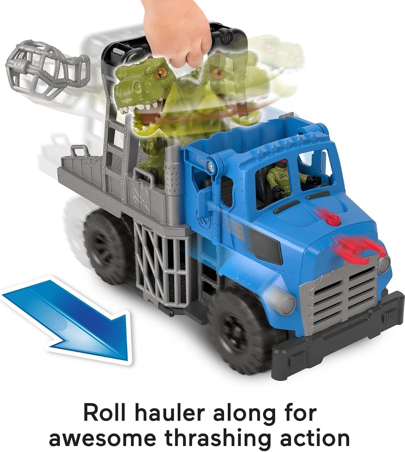image:imageFisherPrice Imaginext Jurassic World Dominion Toy Break Out Dino Hauler Vehicle amp T rex Dinosaur for Preschool Kids Ages 3 Years