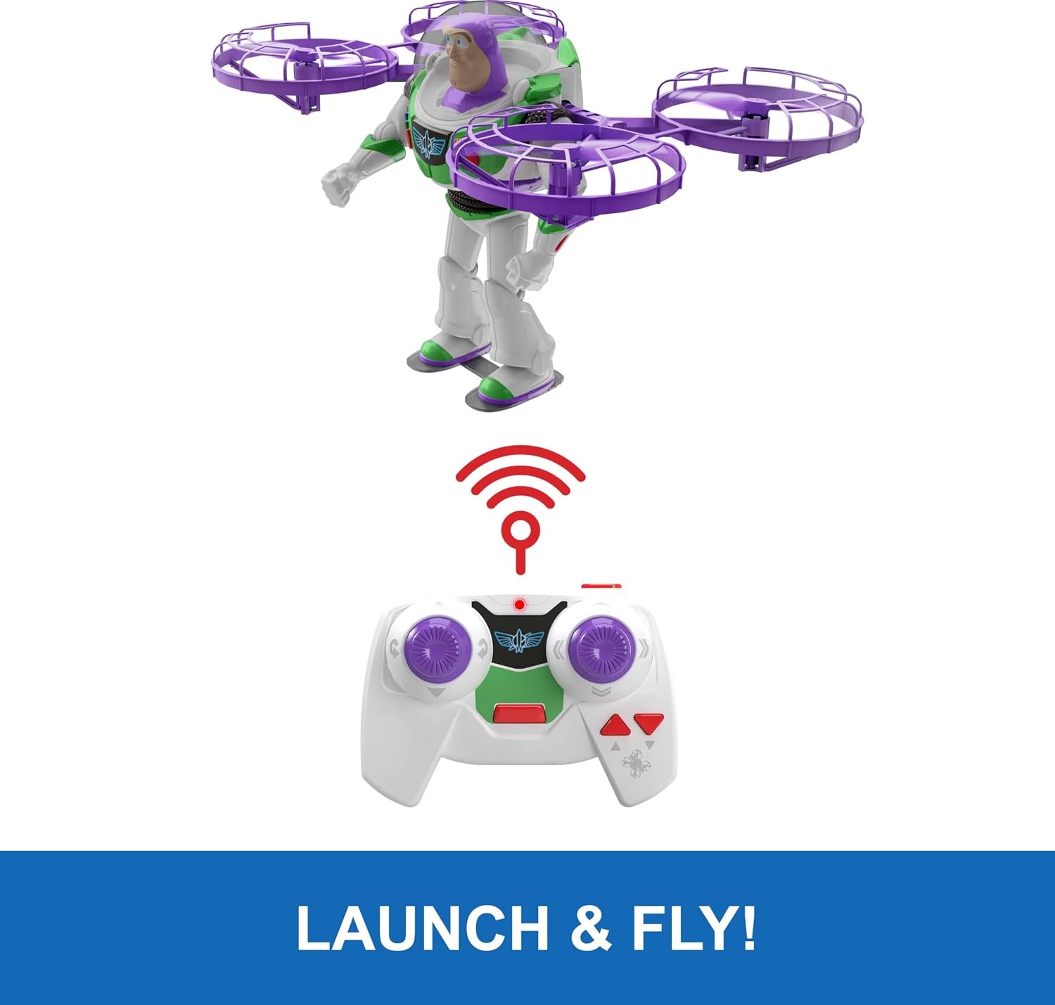 image:imageMattel Disney and Pixar Toy Story 5 Flying RC HiTech Edition Buzz Lightyear Remote Controlled Electronic Split Wing Space Ranger