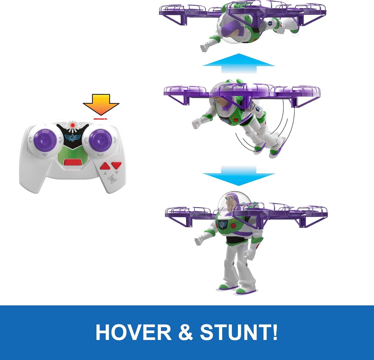 image:imageMattel Disney and Pixar Toy Story 5 Flying RC HiTech Edition Buzz Lightyear Remote Controlled Electronic Split Wing Space Ranger