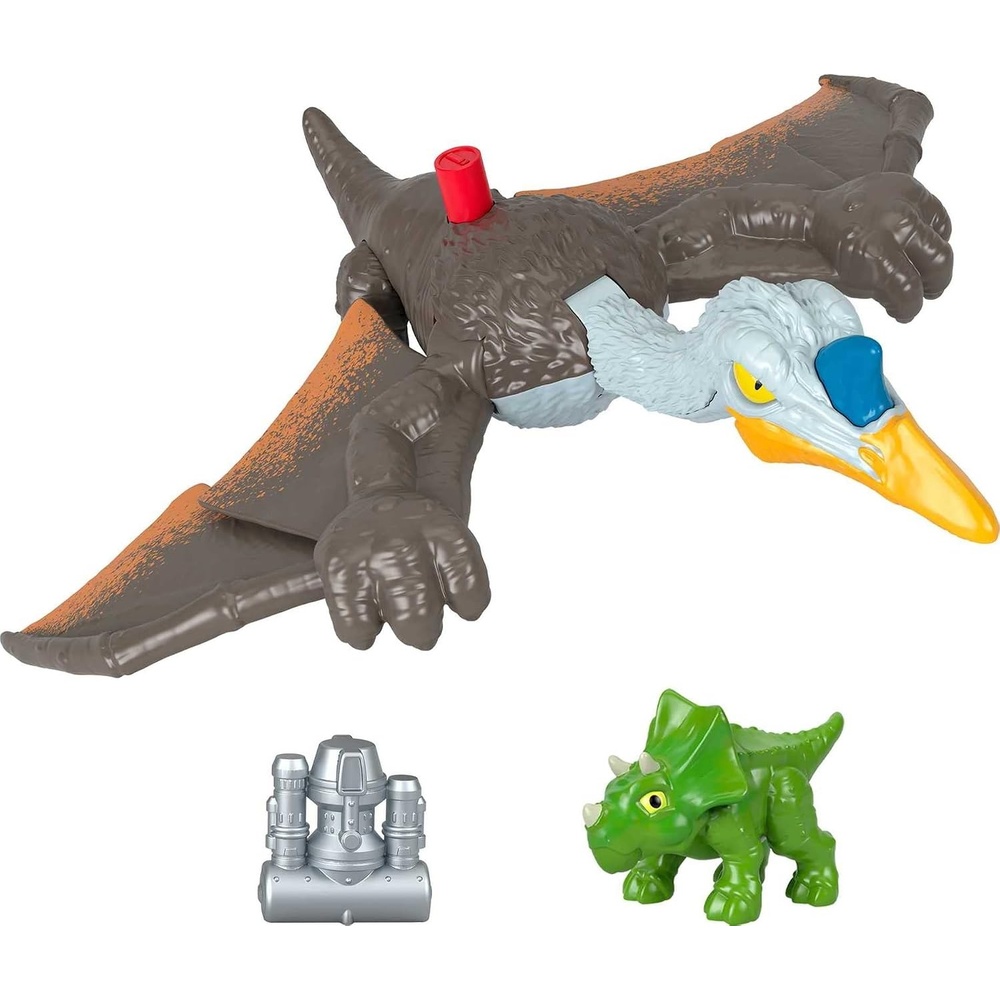 image:imageFisherPrice Imaginext Jurassic World Dinosaur Toy Soaring Quetzal Figure Set for Pretend Play Preschool Kids Ages 3 Years