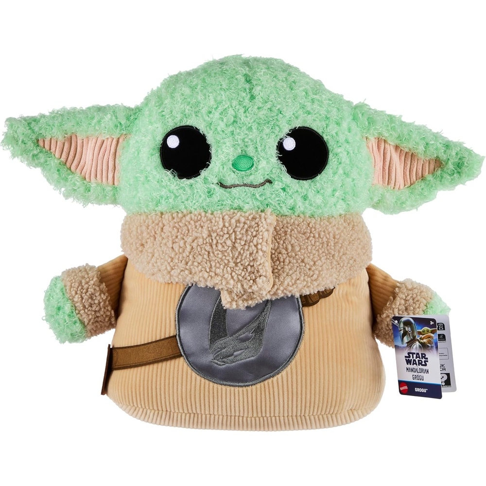 image:imageMattel Star Wars the Mandalorian amp Grogu Movie Grogu 12inch Tall Plush with Embroidered Rondel Design on Chest Fuzzy MultiTextured Soft Plush Stylized Collectible