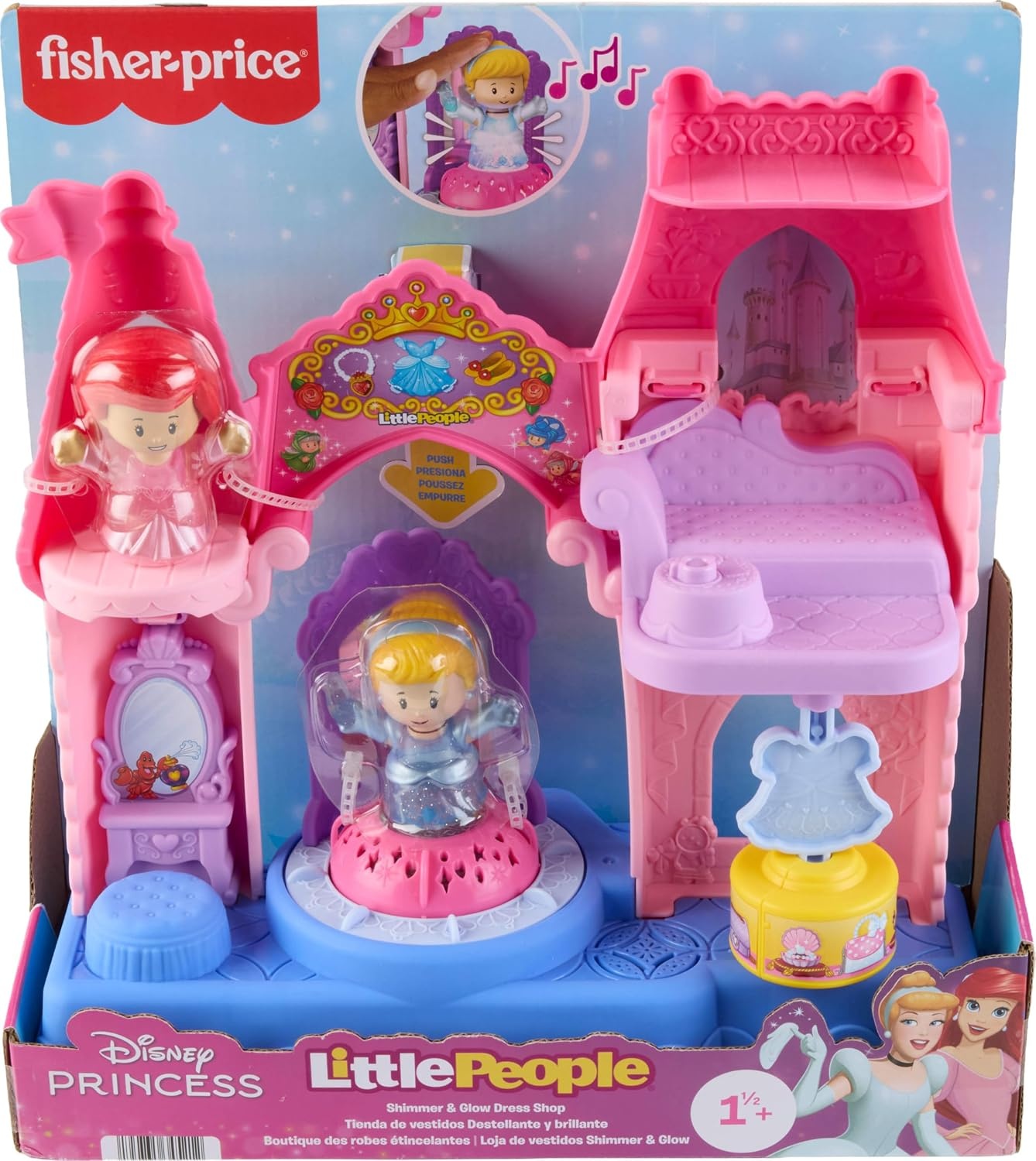 image:imageFisherPrice Little People Disney Princess Shimmer amp Glow Dress Shop
