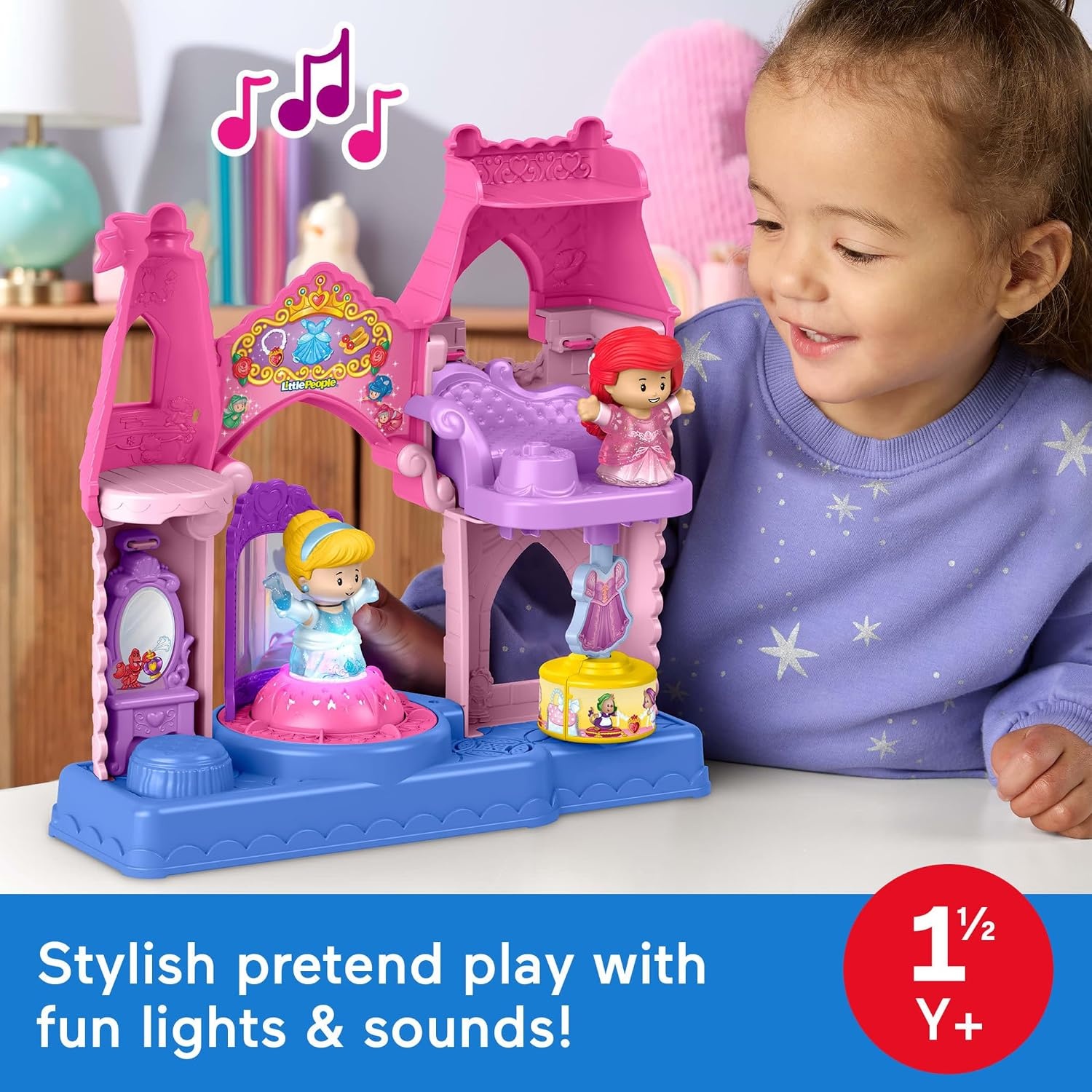 image:imageFisherPrice Little People Disney Princess Shimmer amp Glow Dress Shop