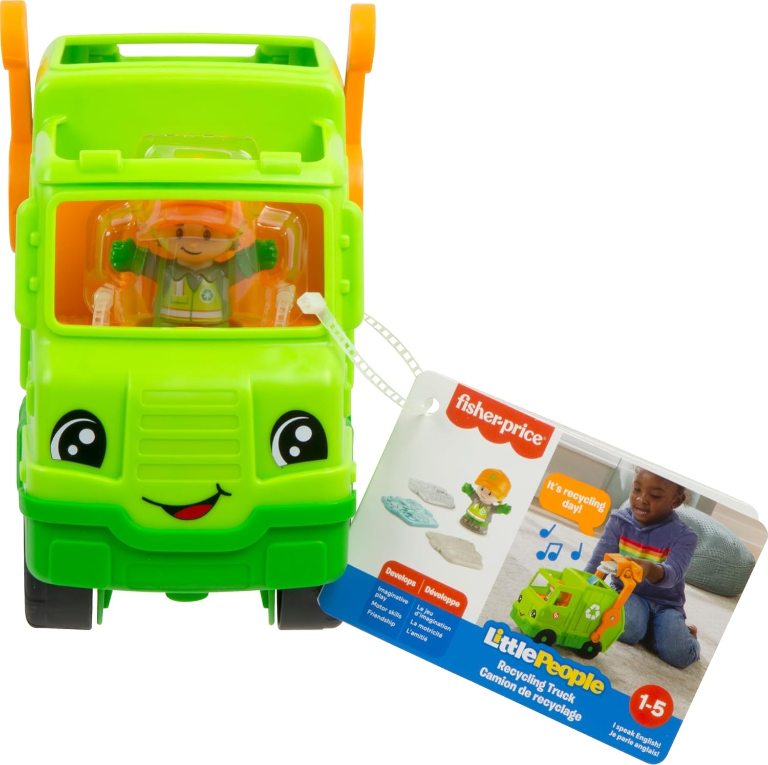 image:imageFisherPrice Little People Recycling Truck Toddler Toy