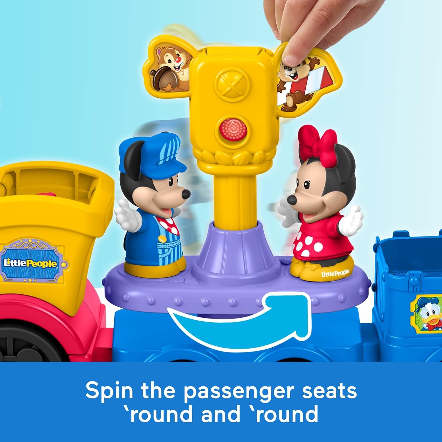 image:imageFisherPrice Little People Toddler Toy Disney Jr Mickey amp Minnie Musical Train with 2 Figures for Pretend Play Kids Ages 18 Months