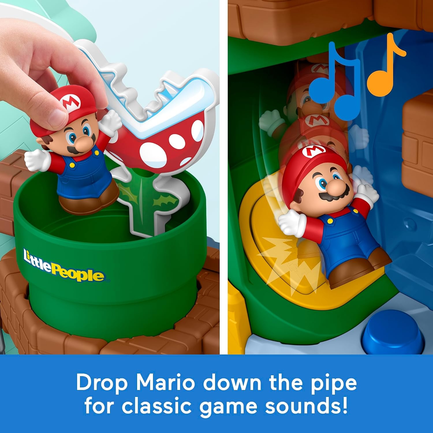 image:imageFisherPrice Little People Toddler Toy My Mario Adventure Playset with Music Sounds amp Figures Preschool Kids Ages 18 Months