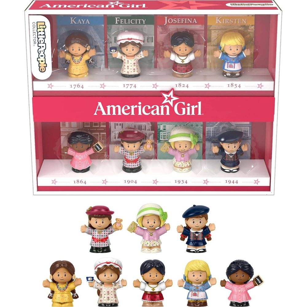 image:imageLittle People Collector American Girl 40th Anniversary Special Edition Figure Set for Fans 8 Characters in a Display Package Amazon Exclusive