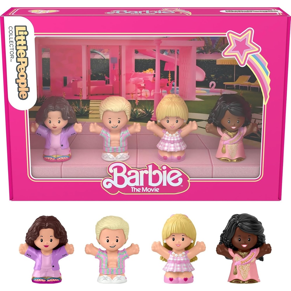 image:imageLittle People Collector Barbie The Movie Special Edition Set for Adults amp Fans 4 Figures in Display Package