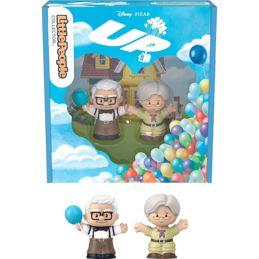 image:imageLittle People Collector Disney Pixar UP Special Edition Set for Movie Fans 2 Character Figures in a Display Package Amazon Exclusive