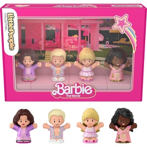 Little People Collector Barbie The Movie Special Edition Set for Adults & Fans, 4 Figures in Display Package