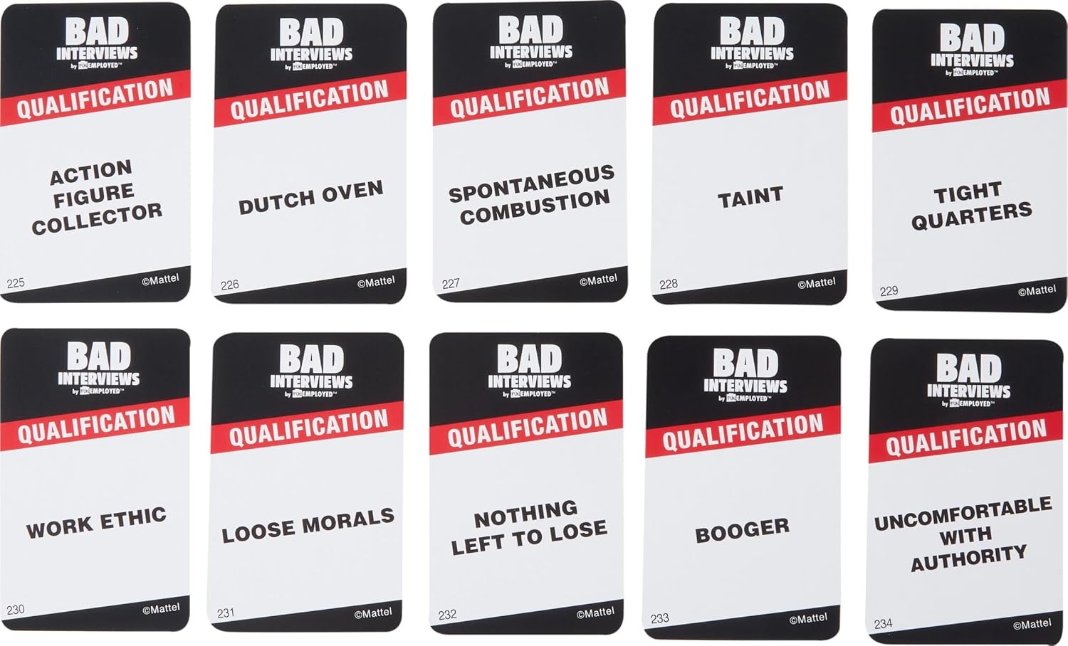 image:imageMattel Games Bad Interviews by Funemployed Adult Party Game Ages 17Bad Interviews