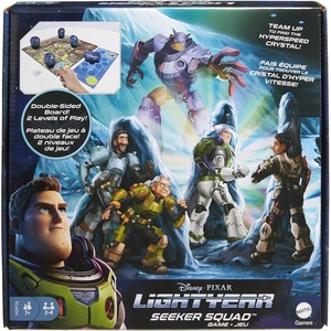 Mattel Games Disney and Pixar Lightyear Seeker Squad Board Game, Movie-Themed Game with 2-Level Play & Cooperative Teamwork for 2 to 4 Players Ages 7 Years & Up